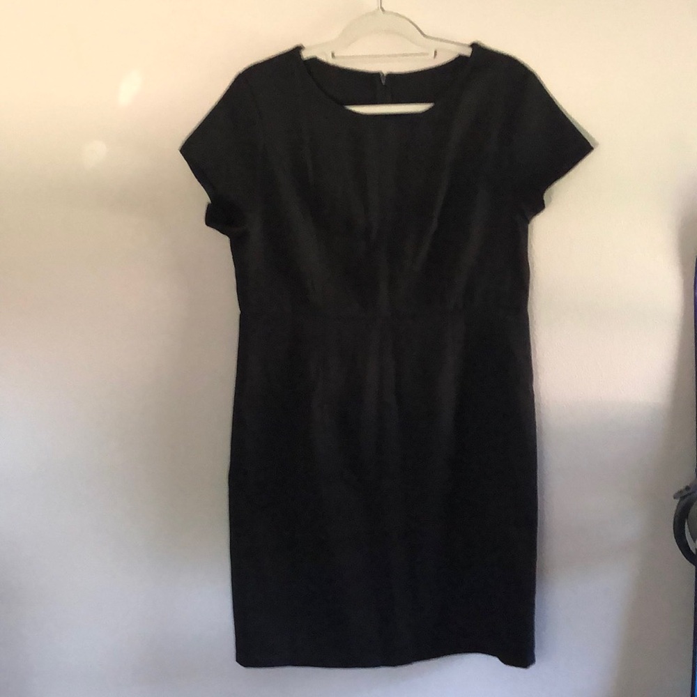 Black, form fitting, professional dress
